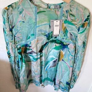 Anthropologie Blank London Women's Multicolor Blouse